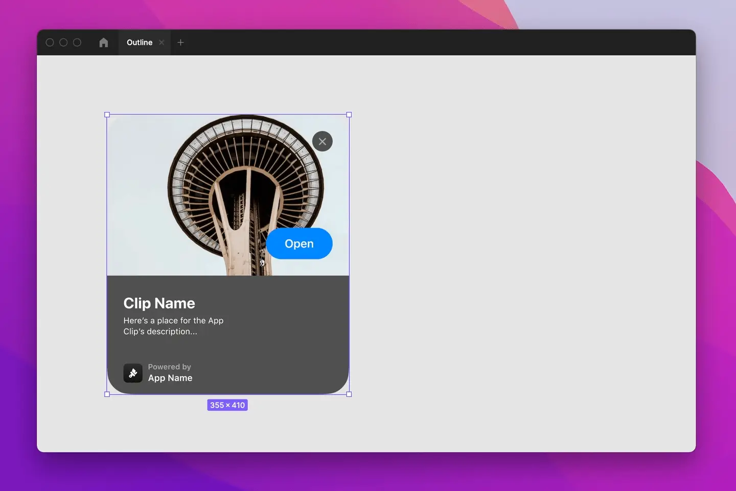 An automation to outline the spec of a design in Figma